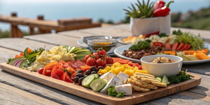 Delicious Food Platter: Appetising Business Video Thumbnail or Web Banner