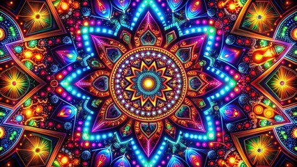 Illuminated Pattern Abstract Design