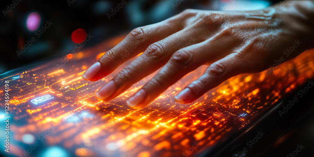 Poster touch-free interface technology: advanced interaction with digital wearables and intuitive control s