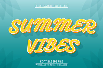 Summer Vibes Text Effect.editable text effect