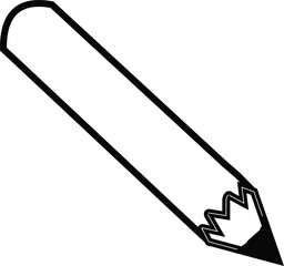 Simple Black Pencil Icon
