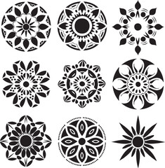 set of elements of ornaments of eid,ramadan