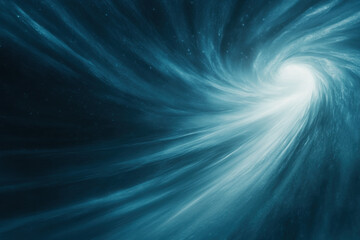Abstract Teal Space Tunnel Background.