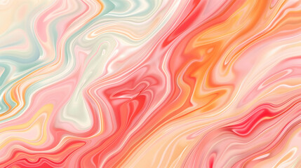 Obraz premium Abstract Swirls Background Coral Peach Illustration