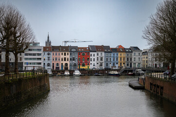 Obraz premium Portus Ganda in city of Ghent, Belgium