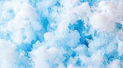 Obraz premium Close-up of blue crushed ice texture. Cool background for summer drinks