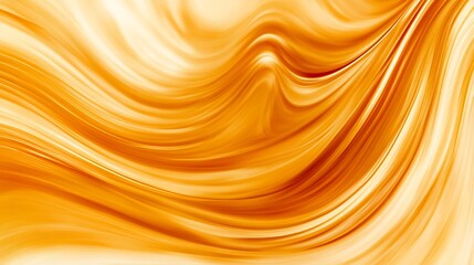 Abstract Golden Swirling Wave Design Pattern