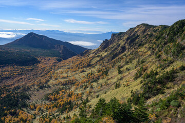 Fototapeta premium 【浅間山】第一外輪山から見る湯の平