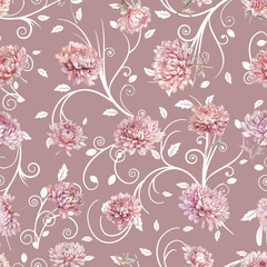 Lovely and Beautiful Spring Flowers Pattern for Fabric, Wallpaper, and More