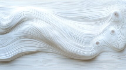 Obraz premium Abstract swirling white texture, wood background, design element