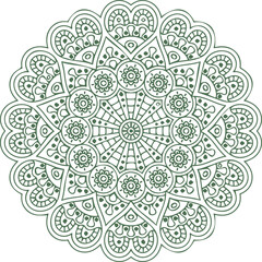 Beautiful flower art and mandala vector design