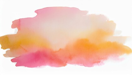 Elegant watercolor abstract painting (spring colors, warm shades)
