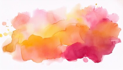 Obraz premium Elegant watercolor abstract painting (spring colors, warm shades)