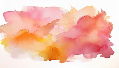 Obraz premium Elegant watercolor abstract painting (spring colors, warm shades)