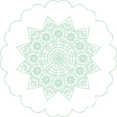 Beautiful flower art and mandala vector design