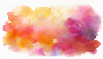 Fototapeta premium Elegant watercolor abstract painting (spring colors, warm shades)