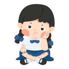 girl resting her chin on her hand