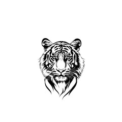 Fototapeta premium tiger head vector