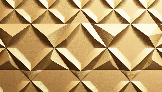 Abstract Gold Geometric Triangular Pattern Texture