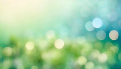 Obraz premium 緑と青の幻想 滑らかなグラデーションの光