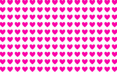 Seamless heart shapes on transparent background