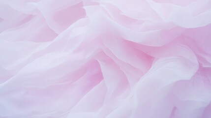 Obraz premium Delicate Pink Fabric Drapery Soft Texture Background
