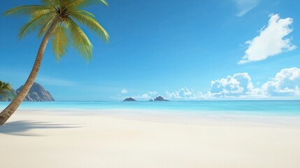 Fototapeta premium Tranquil Tropical Beach Scene