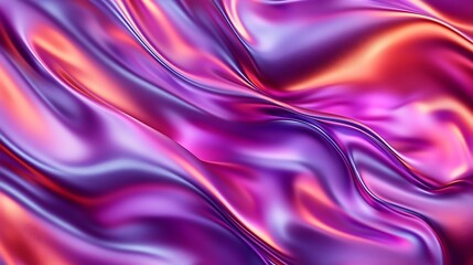 Obraz premium Abstract Draped Fabric in Vibrant Pink and Purple Hues