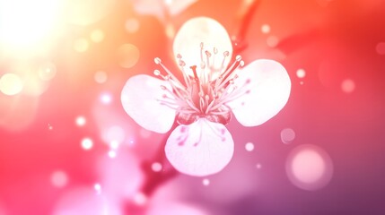 Obraz premium Delicate Spring Blossom in Soft Pink and Orange Hues