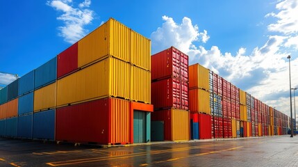 Fototapeta premium Authorized warehousing facilities for imported goods prior to customs duty payment processing