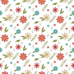 Flowers pattern. Decorative flowers. For print on textile. Packing paper.