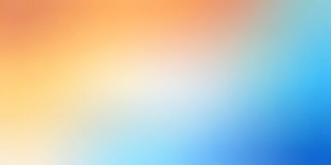 Vibrant Abstract Gradient Background with Soft Grainy Texture in Orange, Blue, and Yellow Hues