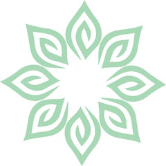 Beautiful flower art and mandala vector design