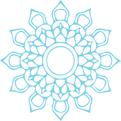 Beautiful flower art and mandala vector design