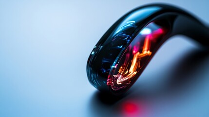 Futuristic Technology: Abstract Design of a Sleek, Illuminated Device