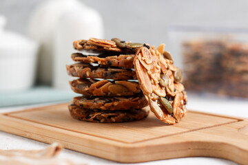 Florentine cookies. Eid cookies made from various nuts seeds and sugar.