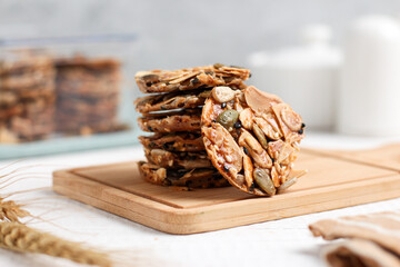 Florentine cookies. Eid cookies made from various nuts seeds and sugar.