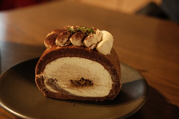 Tiramisu Swiss roll