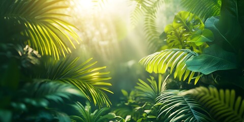 green leaves in the sun