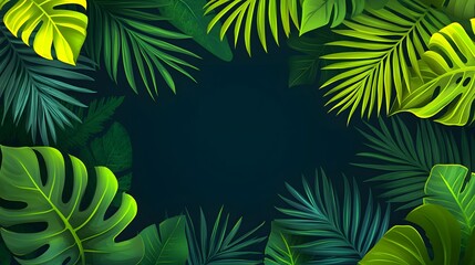 palm tree leaves