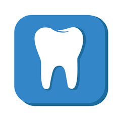 Tooth icon vector on white background. teeth. dentist icon flat vector sign or symbol. For mobile user interface