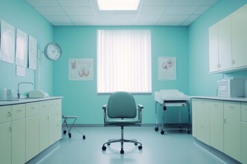 Empty doctor's office, waiting room, medical examination. Healthcare,  patient waiting
