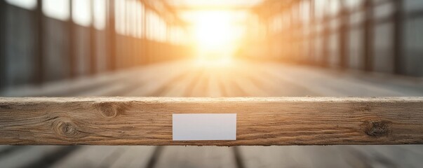Serene Sunrise Over Wooden Walkway in Soft Light
