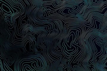 Obraz premium Abstract close-up of a glowing blue digital circuit board, showcasing intricate connections and technological design on a black background. 