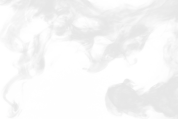 white smoke frame border isolated on white or transparent png