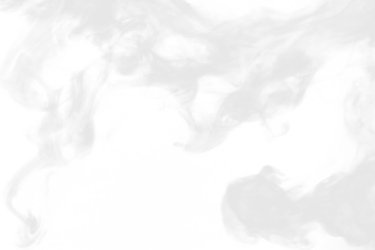 white smoke frame border isolated on white or transparent png