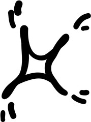 Marker simple elements. Emphasis