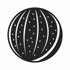 illustration of a watermelon silhouette