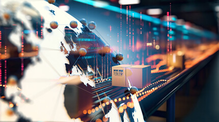 Fondo de diseño abstracto. Camiones y seguimiento de transporte. Carretera y entrega. Transporte...