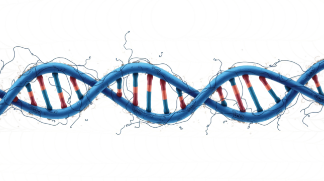 Colorful DNA helix